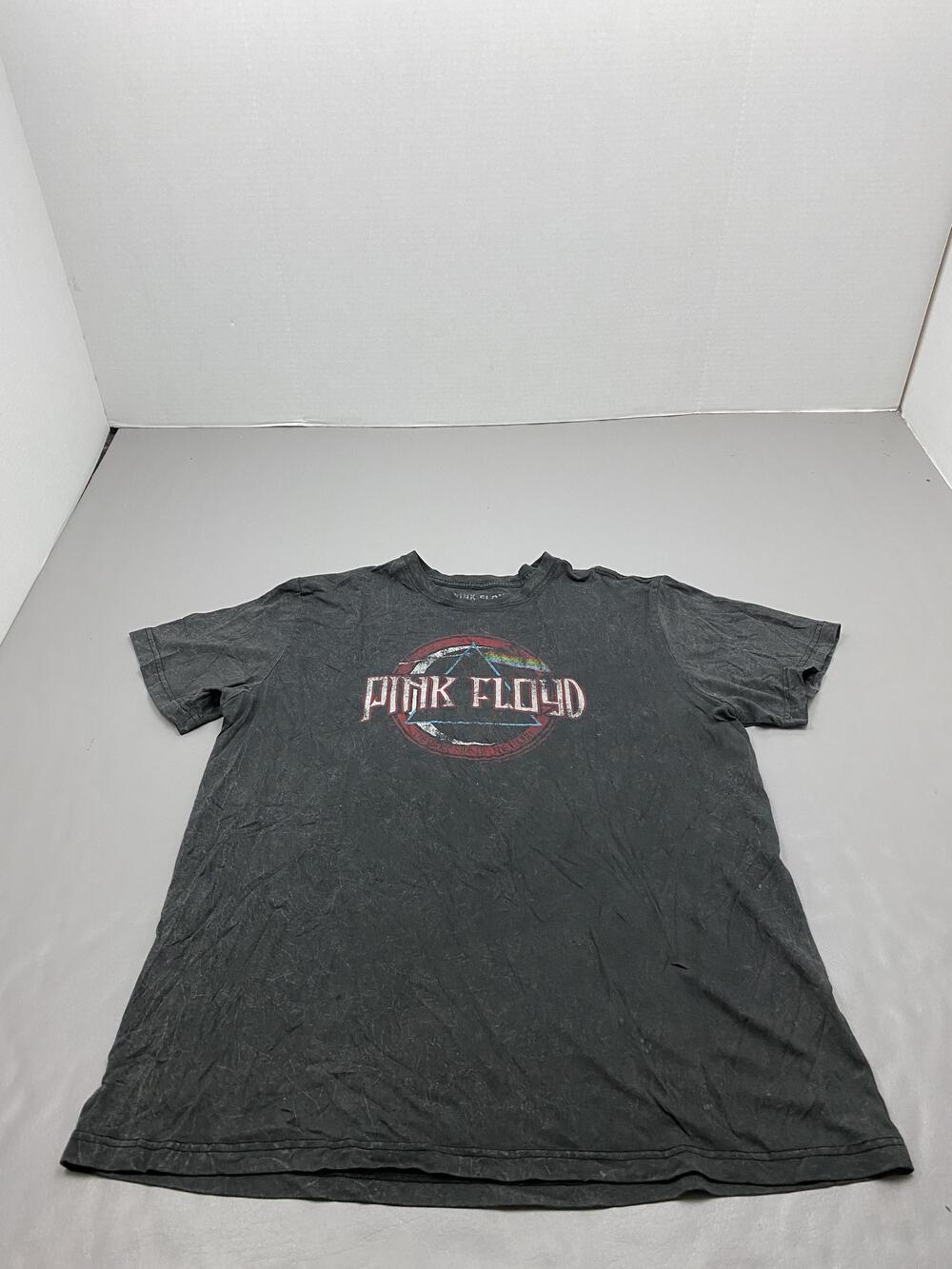 Pink Floyd Shirt Mens 2XL Black Graphic Prism Dark Side Of The Moon Tee
